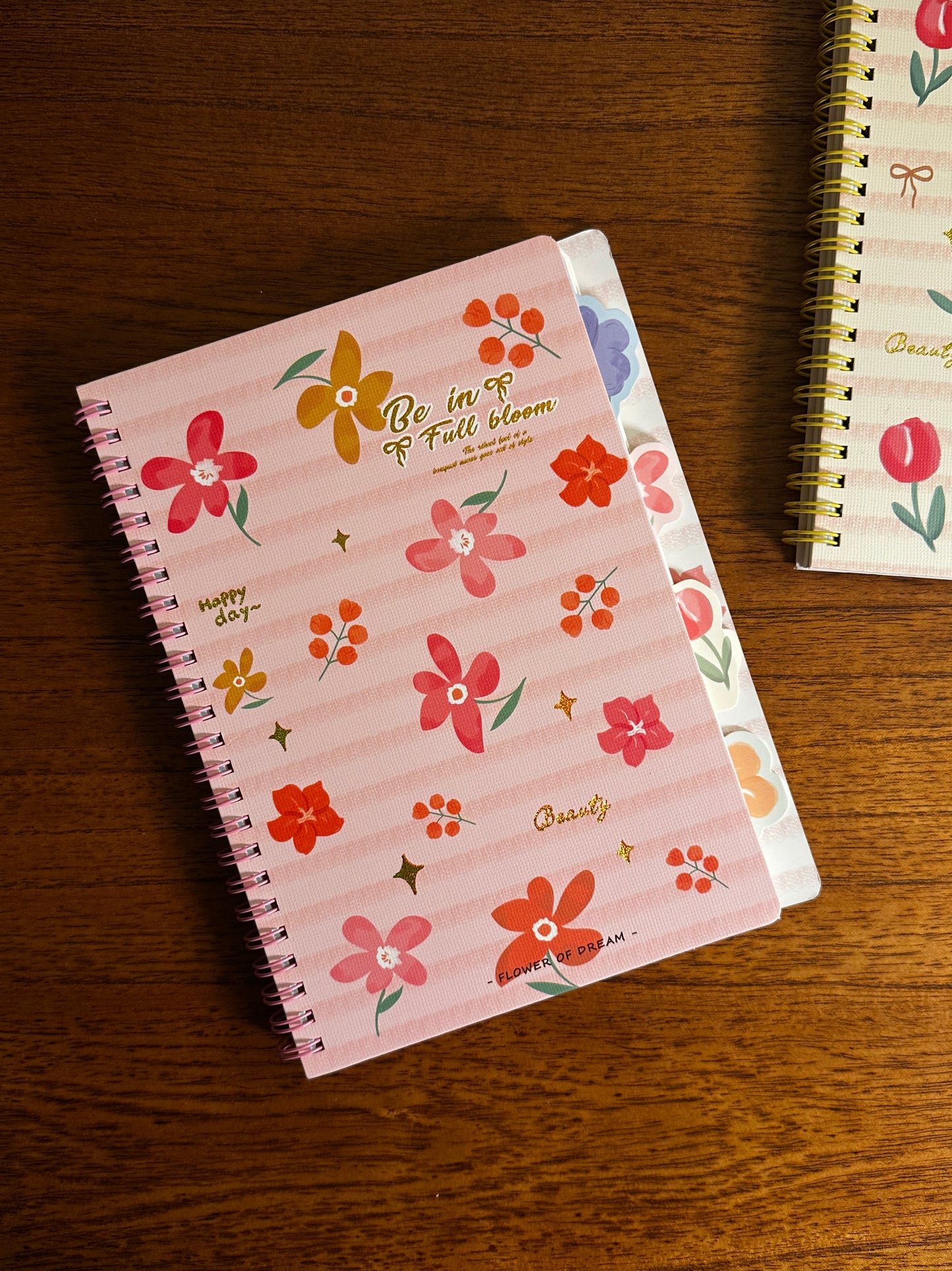 Cuaderno Floral rojo | Espiral