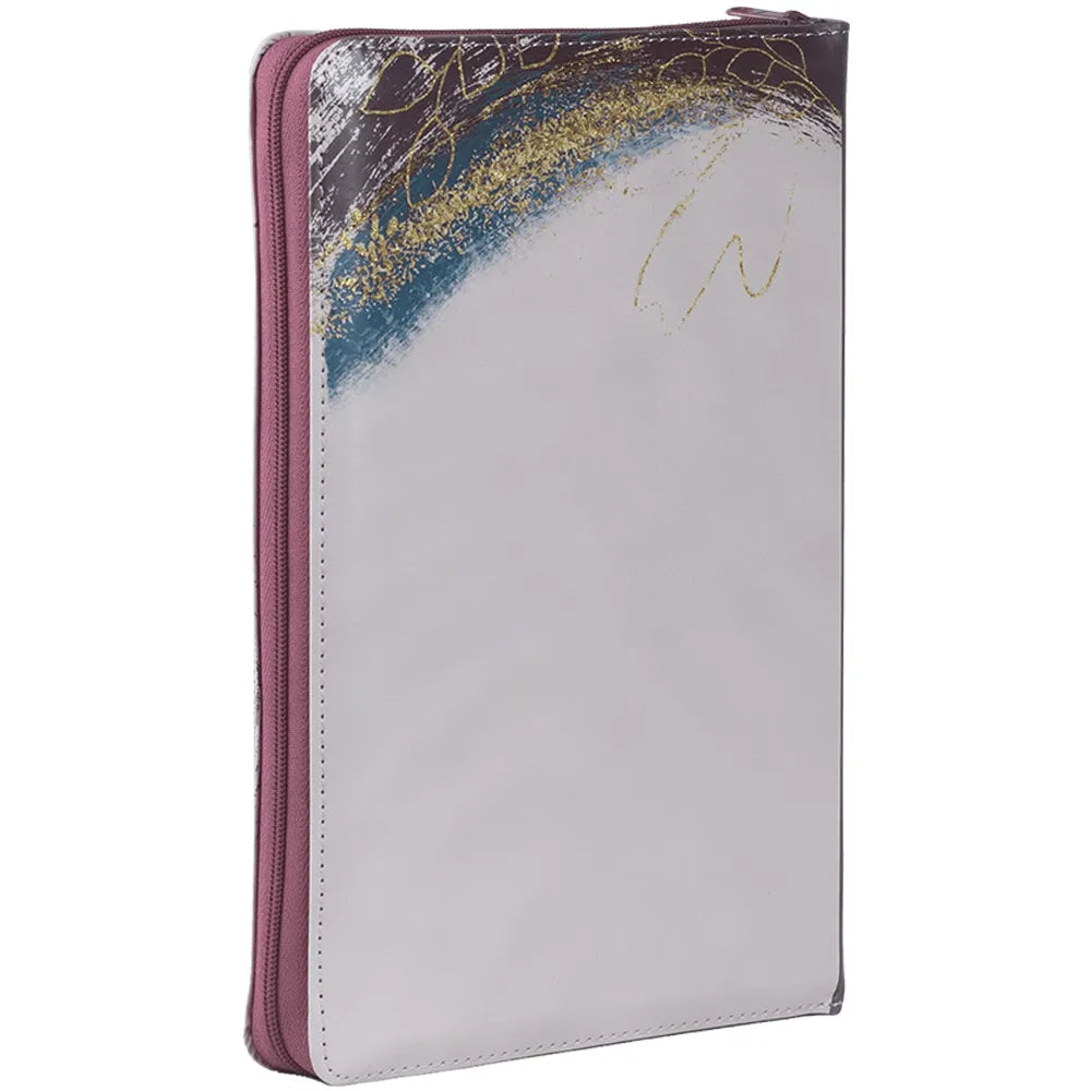 Bíblia Leitura Perfeita | NVI | Letra Normal | Capa Luxo Rosa C/Zíper