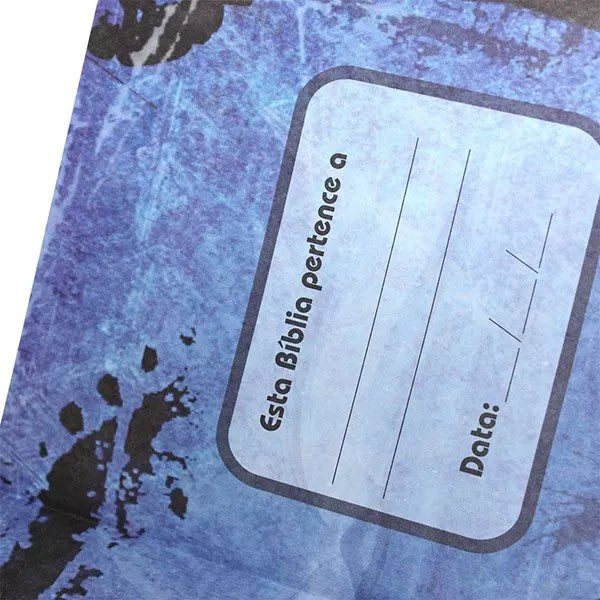 Bíblia de Estudo Plenitude para Jovens | Letra Normal | NTLH | Capa Couro Cinza Escuro