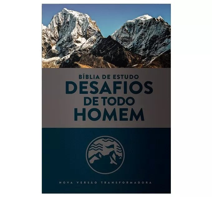 Bíblia Sagrada de Estudo Desafios de Todo Homem | NVT | Azul