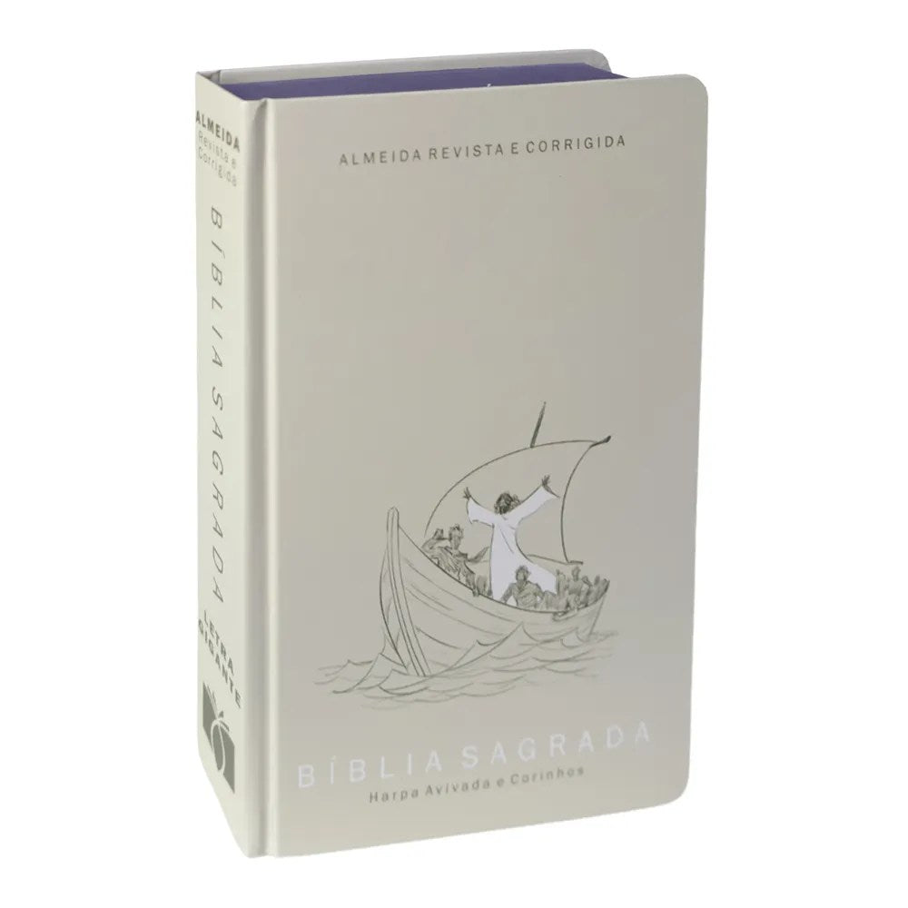 Bíblia Sagrada Jesus no Barco | ARC | Letra Gigante | Capa Dura | Harpa Avivada e Corinhos