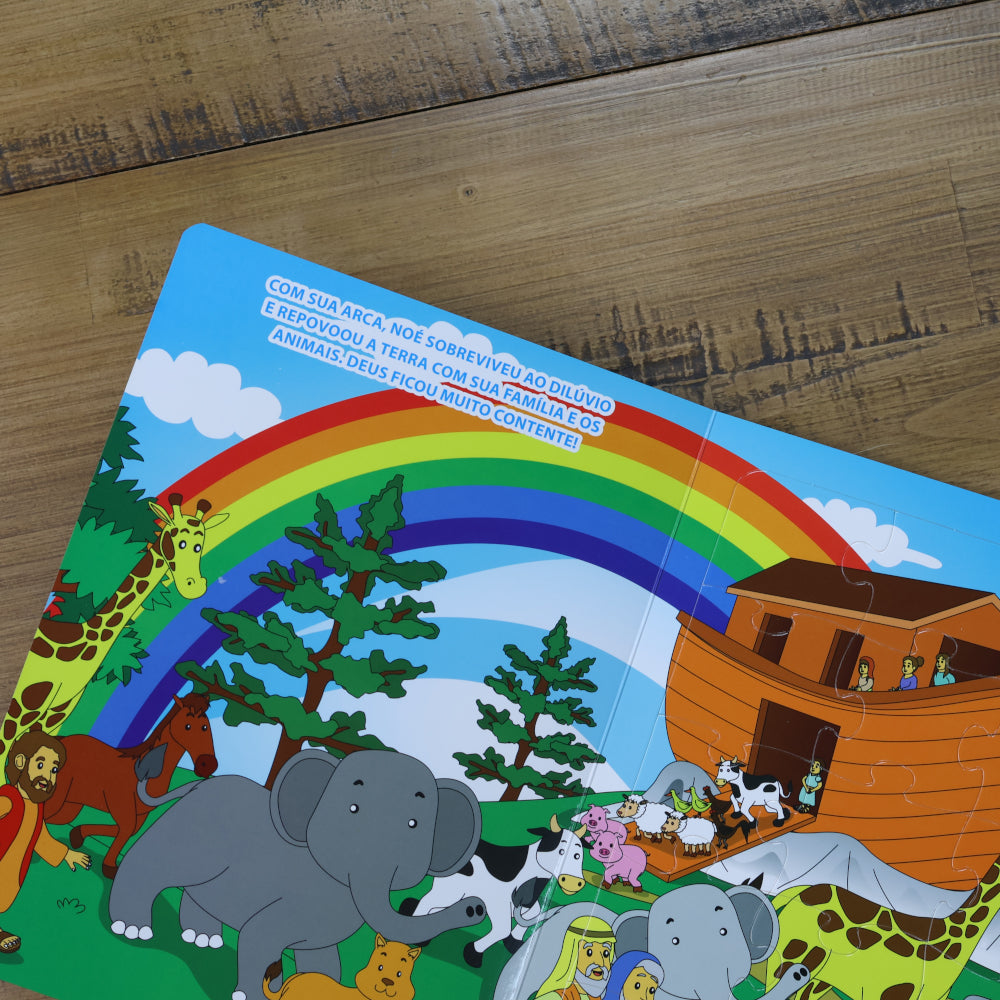 Livro Quebra-Cabeça | Bíblia Infantil | Capa Dura