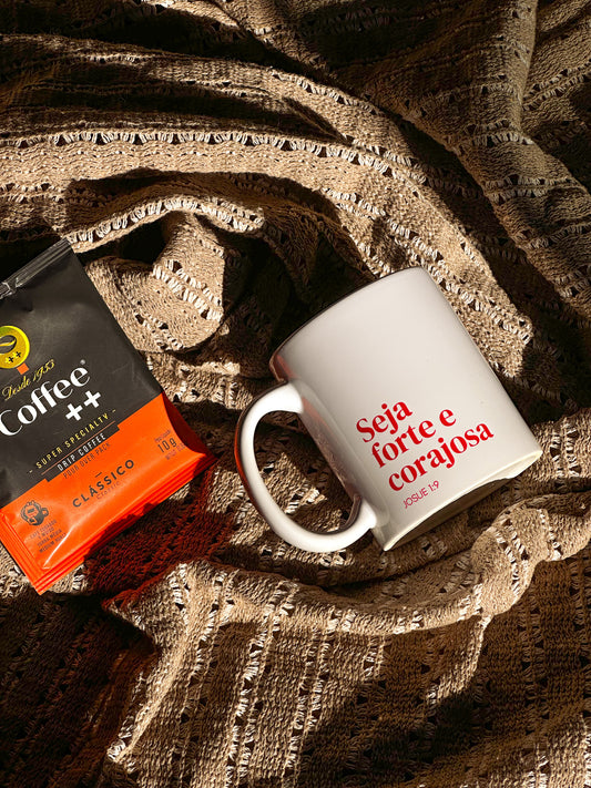 Taza | Seja forte e corajosa (rosa)