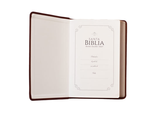 Biblia RVR60 | Letra Grande | Imitación Piel Café | Reina Valera 1960