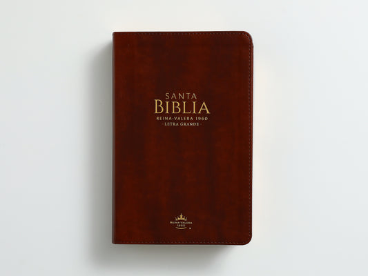 Biblia RVR60 Tamaño Manual Letra Grande | CON ÍNDICE | Café