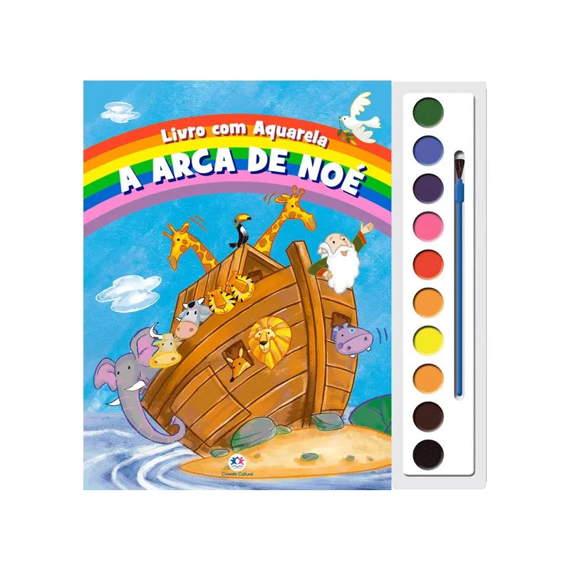 Livro com Aquarela - A Arca de Noé