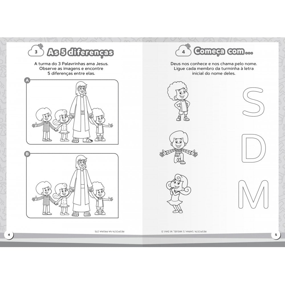 3 Palavrinhas | 365 Atividades e Desenhos para Colorir