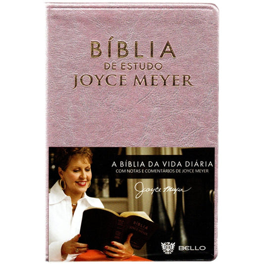 Bíblia De Estudo Joyce Meyer | NVI | Letra Média | Capa Rosa