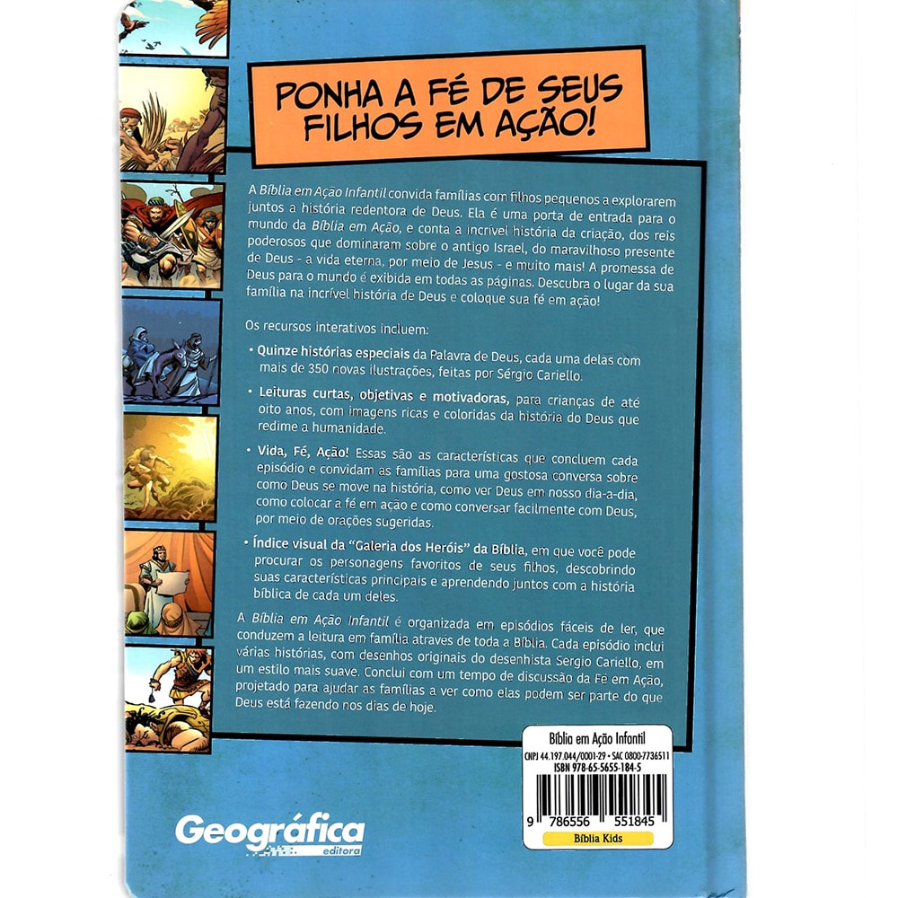 Bíblia em Ação Infantil | Capa Dura