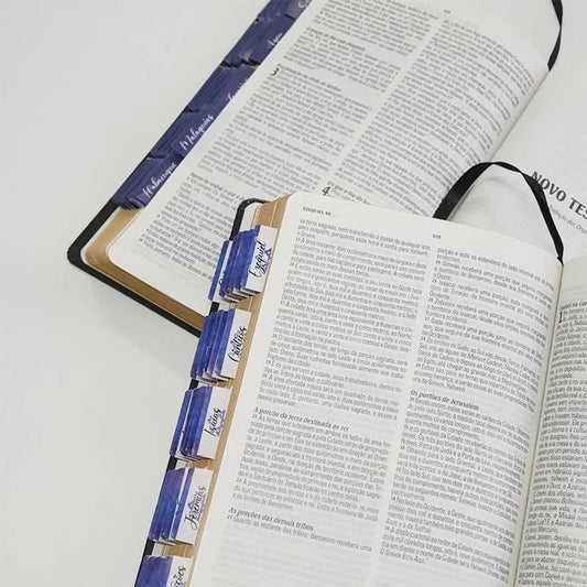 Abas Adesivas para Bíblias | Marcador Índice Israel Branco