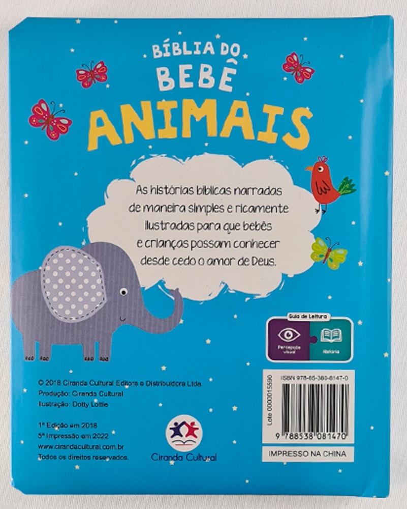 Bíblia do Bebê | Animais | Ciranda Cultural | Capa Soft-Touch