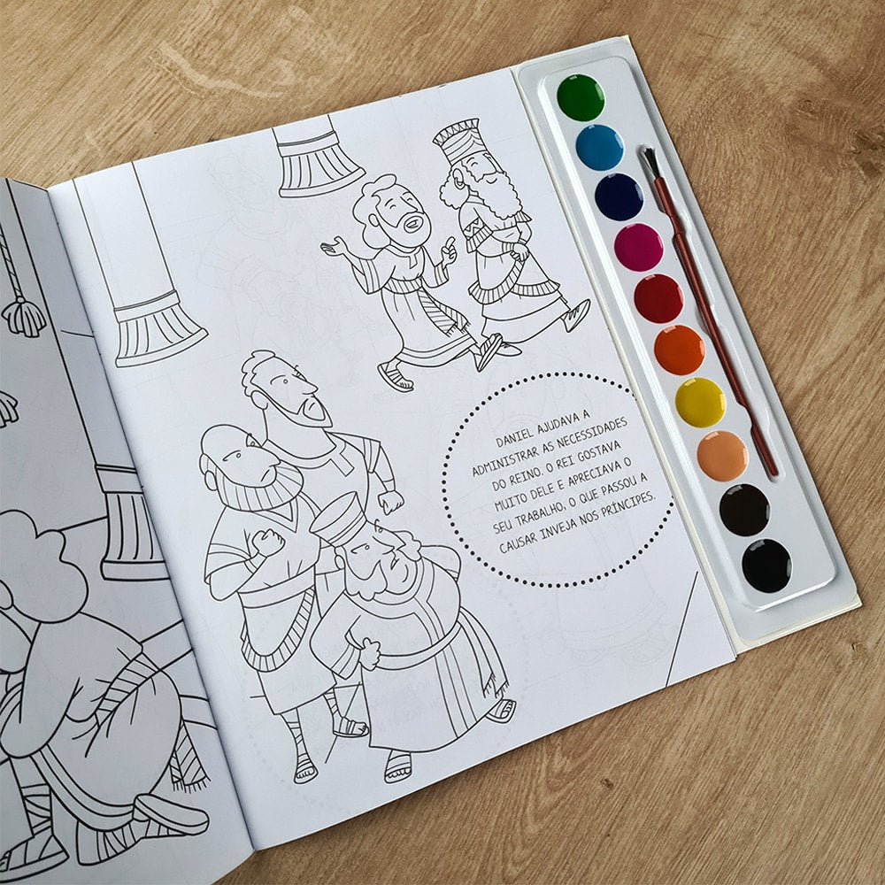 Daniel e os Leões | Livro com Aquarela