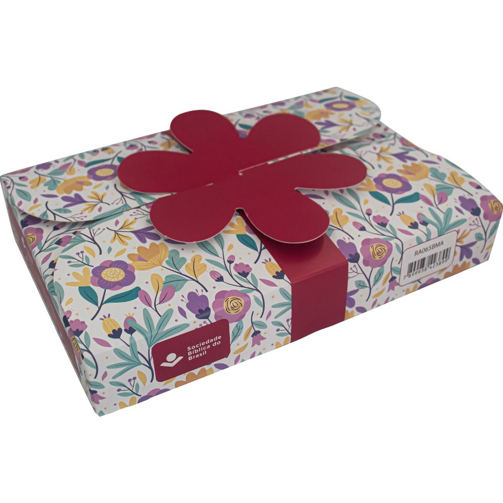 Bíblia da Mamãe | ARA | Capa Flores Goiaba | Letra Normal