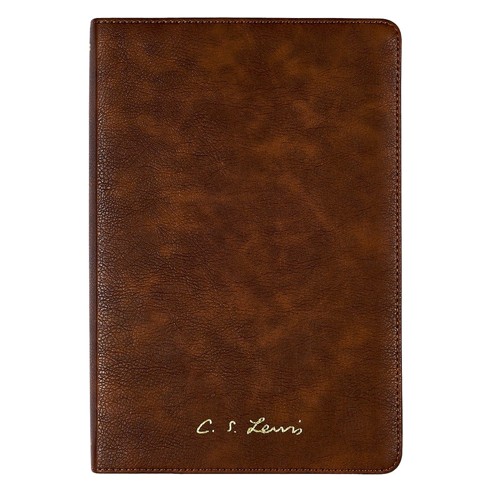 Bíblia C. S. Lewis | NVI | Couro-Soft Marrom | Leitura Perfeita