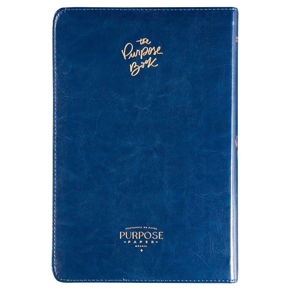 Bíblia The Purpose Book | A21 | Capa Couro Soft Azul Reino
