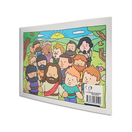 Cute Jesus e Disciples | Livro de Colorir