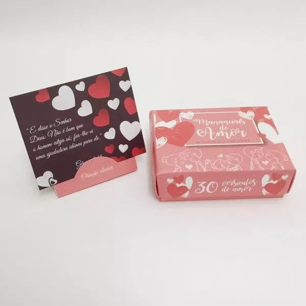 Caixinha de Versículos Diários | Mananciais de Amor | Corações