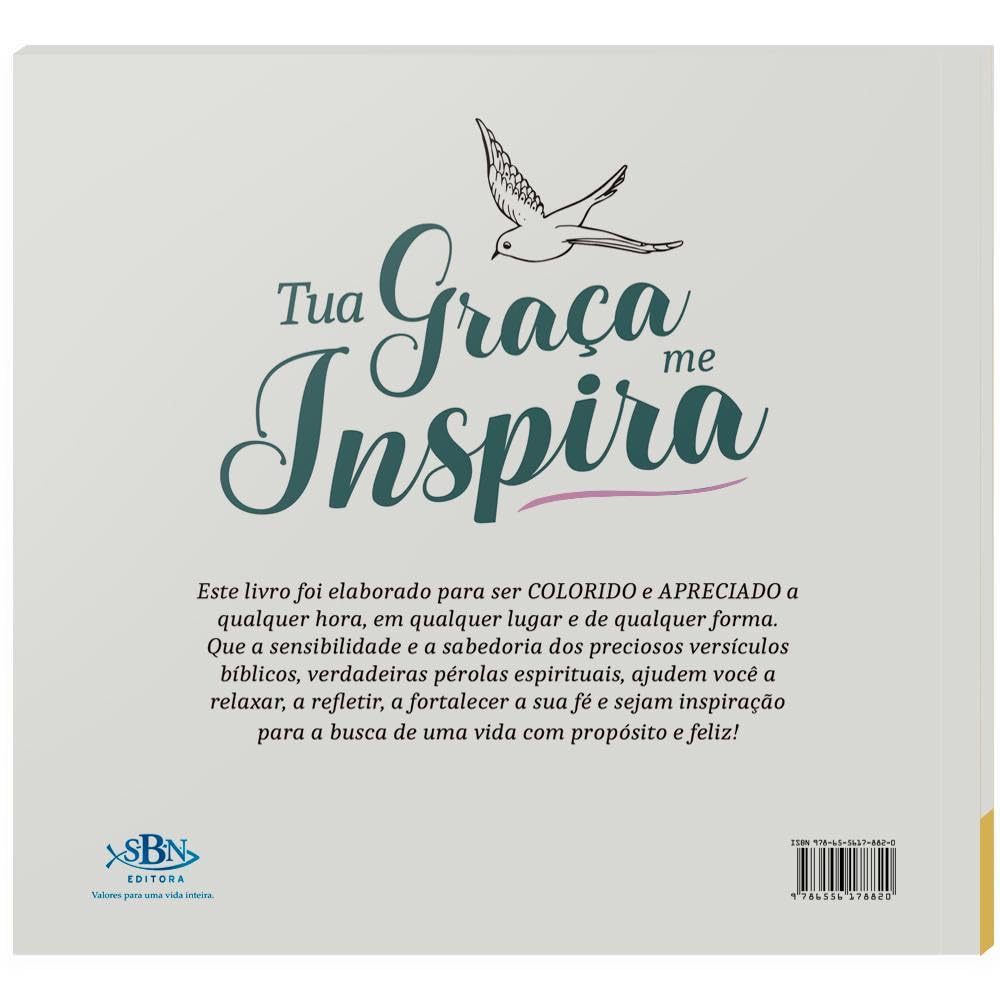 Livro para Colorir: Tua graça me inspira