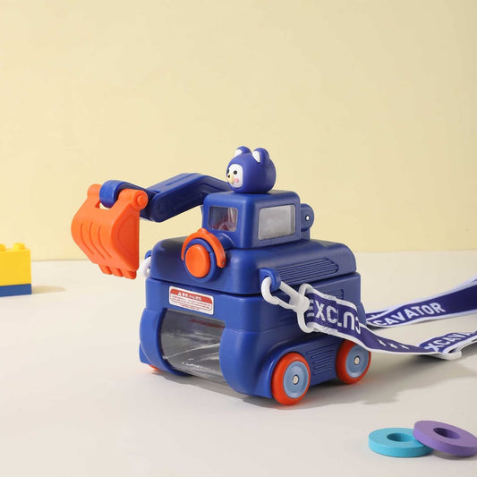 Botella de agua infantil | Excavadora azul