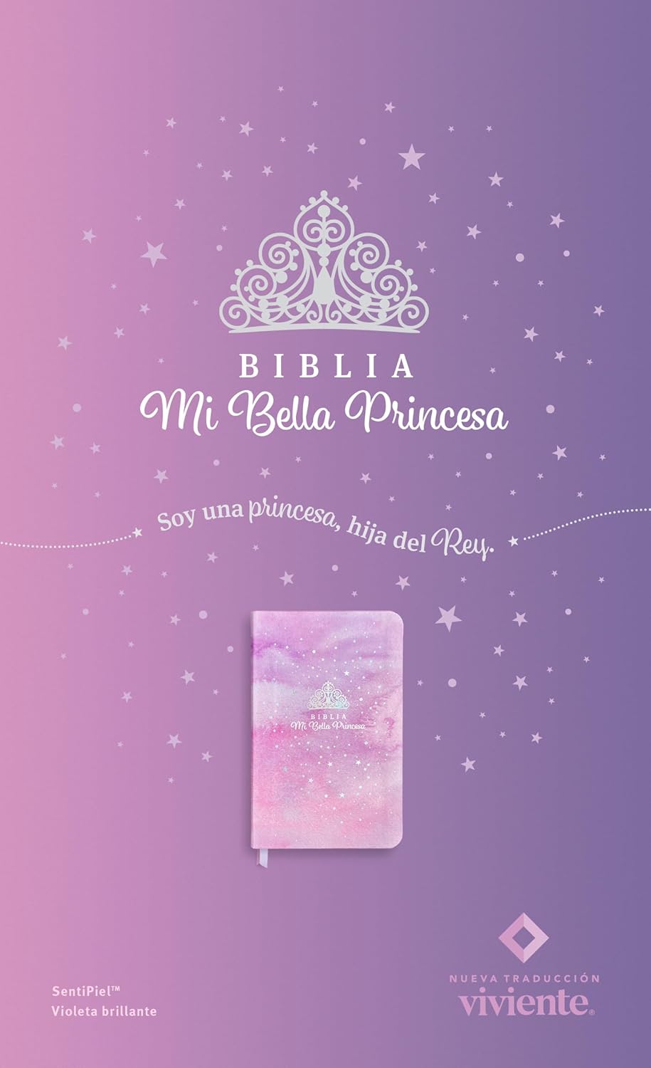 Biblia NTV | Mi bella princesa | SentiPiel violeta brillante