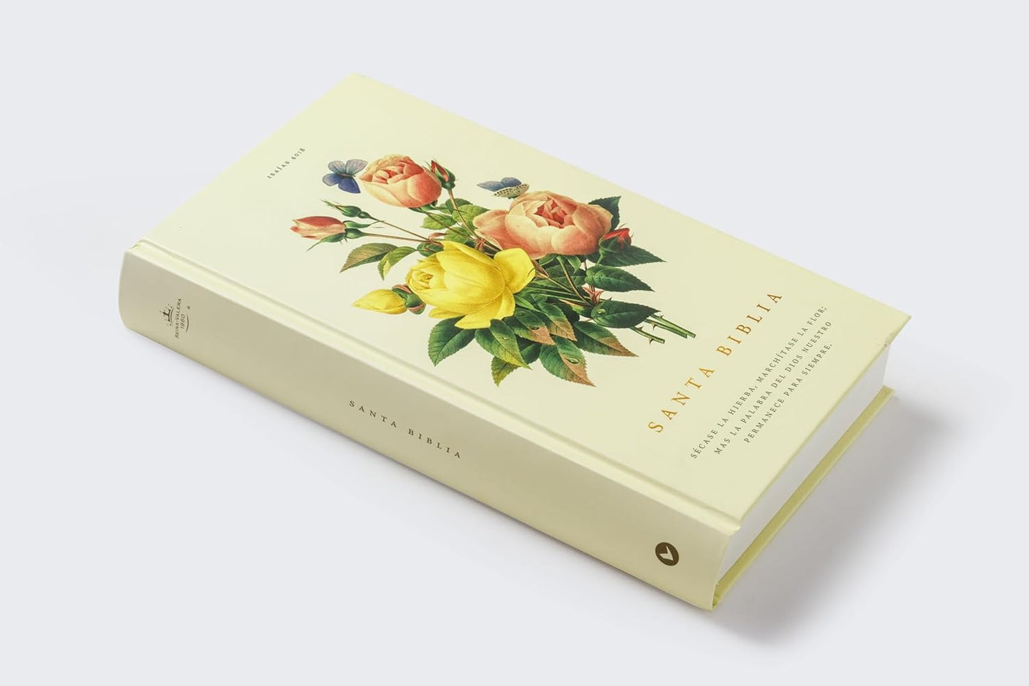 Biblia Sagrada | RVR 1960 | Tapa dura floral | Palabras de Jesús en rojo