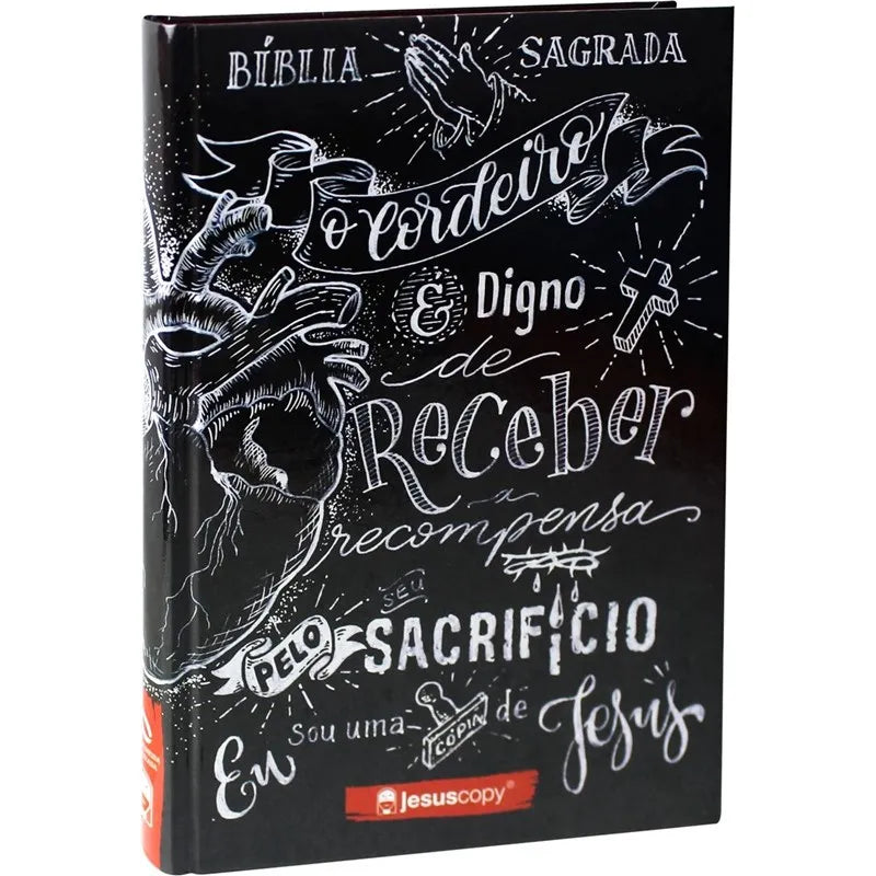 Bíblia JesusCopy Lettering | NAA | Capa Dura