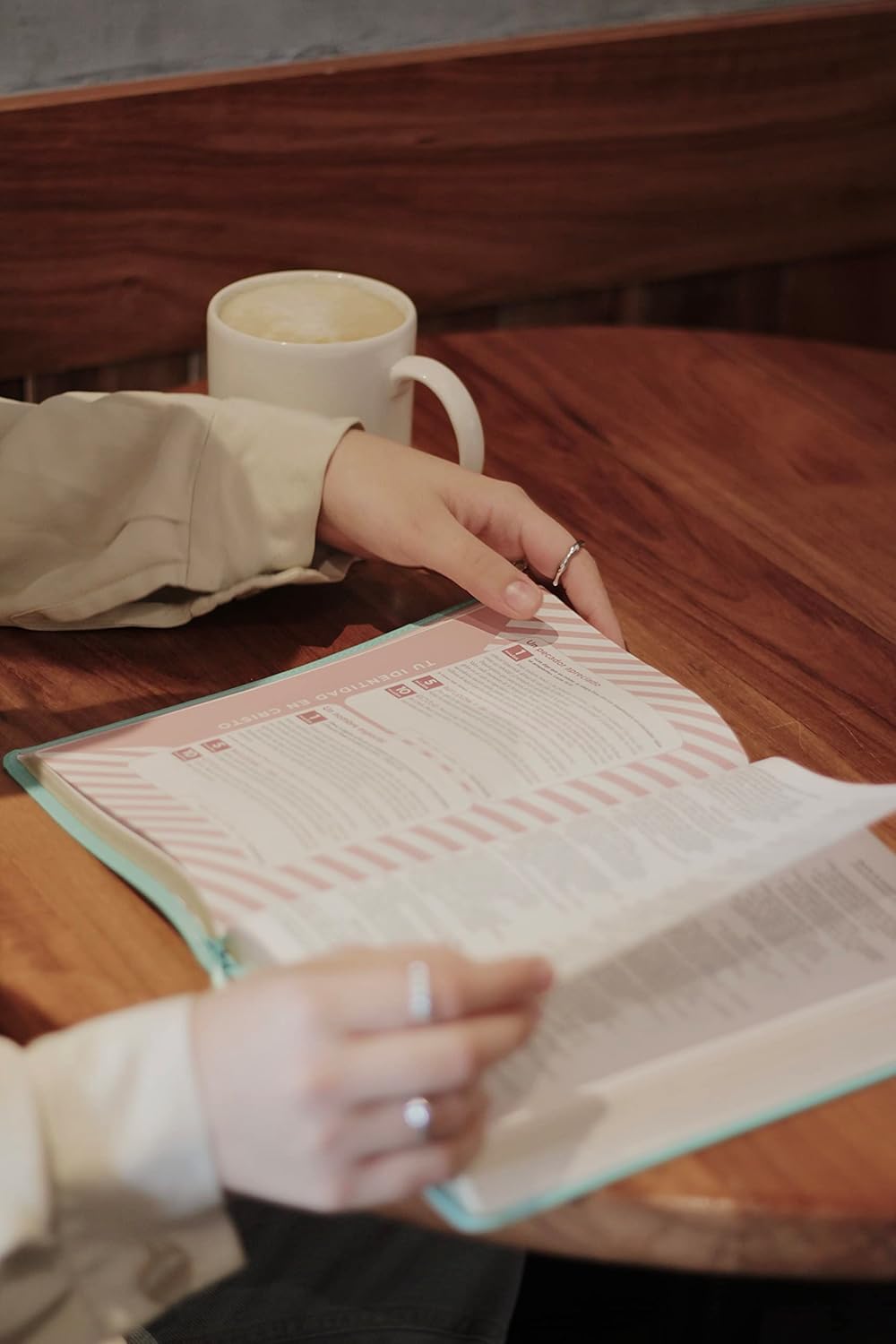 Biblia de la Mamá Ocupada | NVI | Turquesa | Palabras de Jesús en Rojo