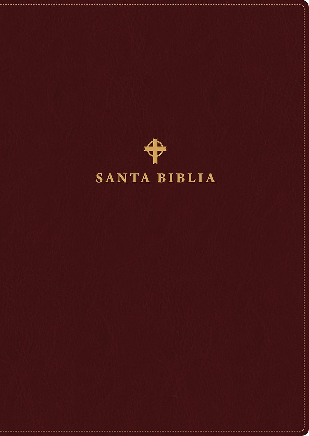 Santa Biblia NTV, Edición de referencia ultrafina, letra grande | SentiPiel | Café oscuro | Letra Roja