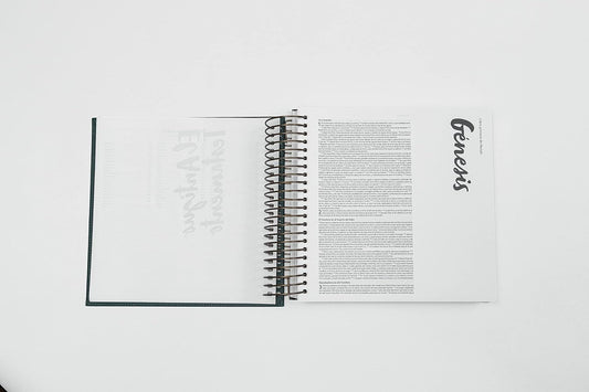 Biblia para ilustrar | Reina Valera 1960 | Símil piel verde | Margen creativo | Espiral metálico | Español