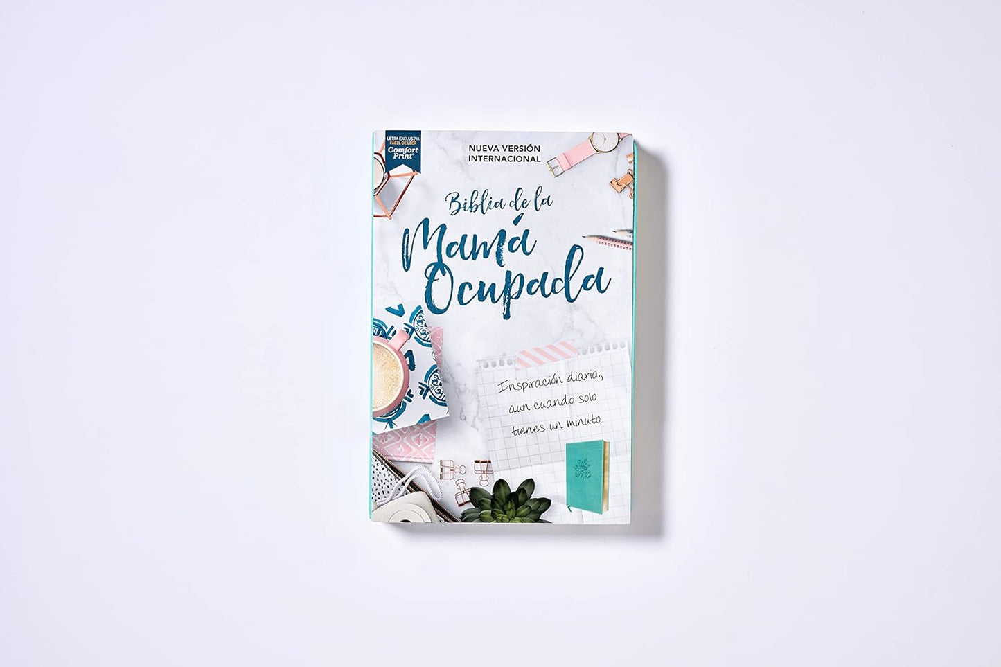 Biblia de la Mamá Ocupada | NVI | Turquesa | Palabras de Jesús en Rojo