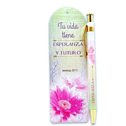 Separador com Bolígrafo: Esperança - Jeremias 29:11