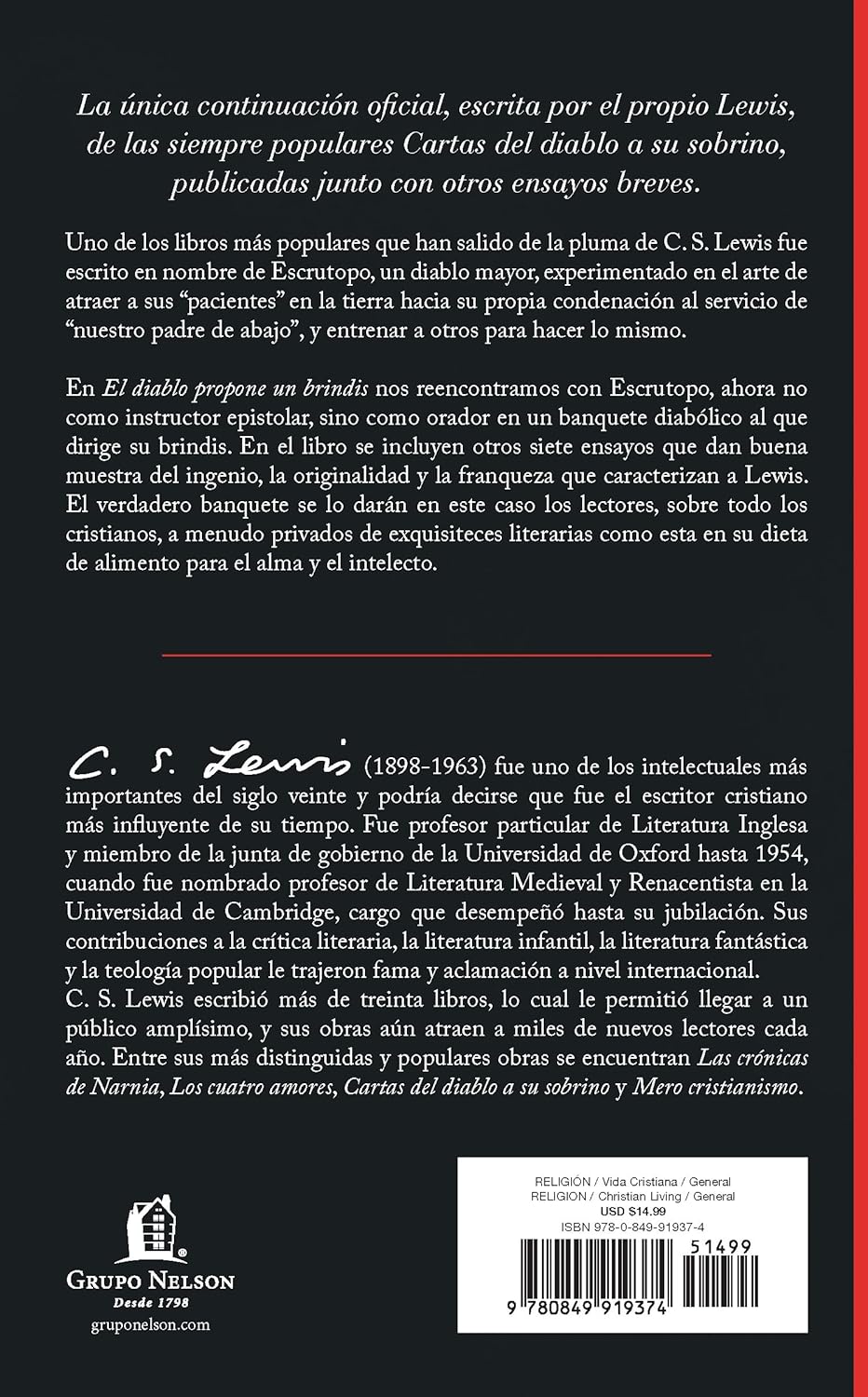 El diablo propone un brindis | C. S. Lewis