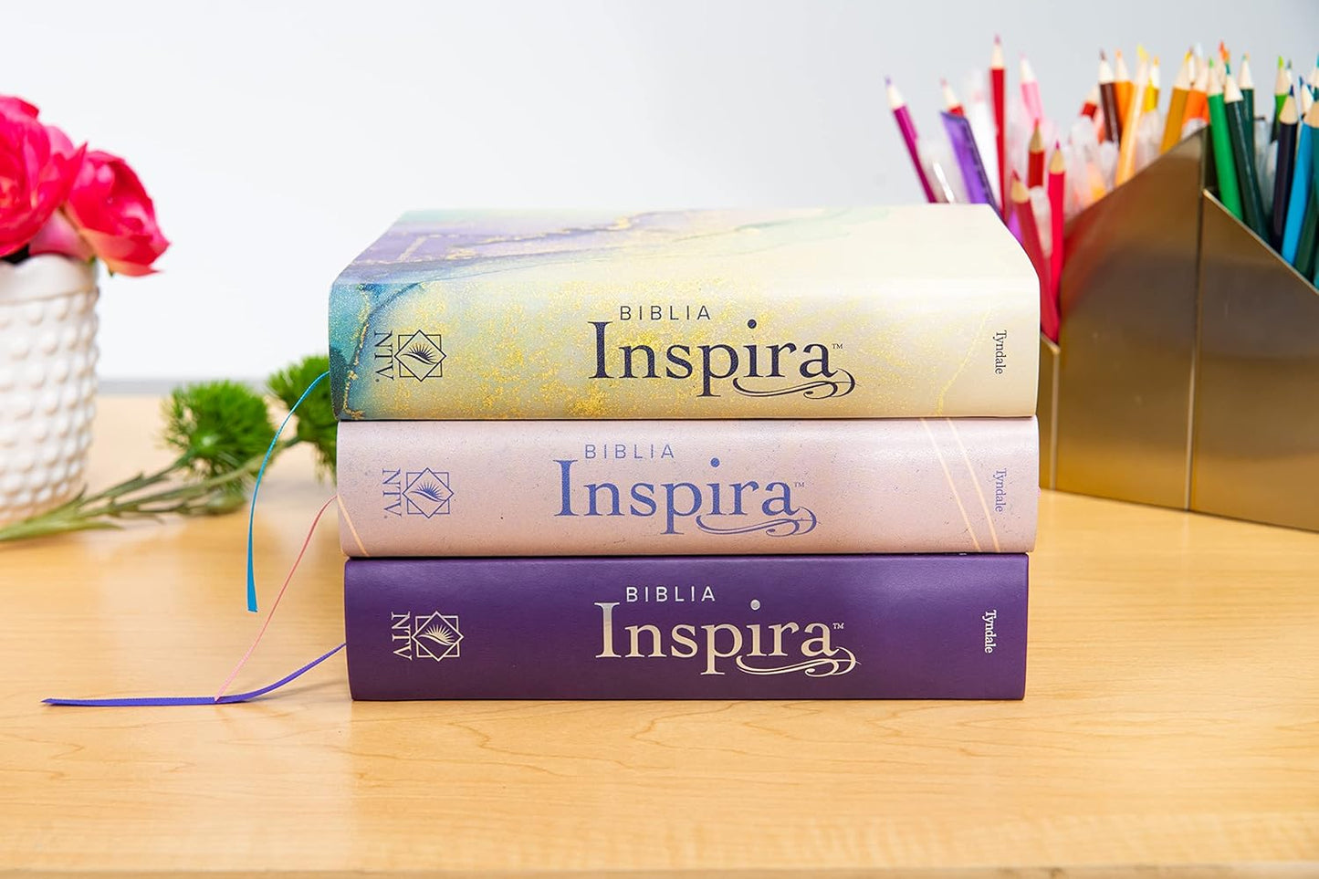 Biblia Inspira NTV | SentiPiel | Oro | Para colorear