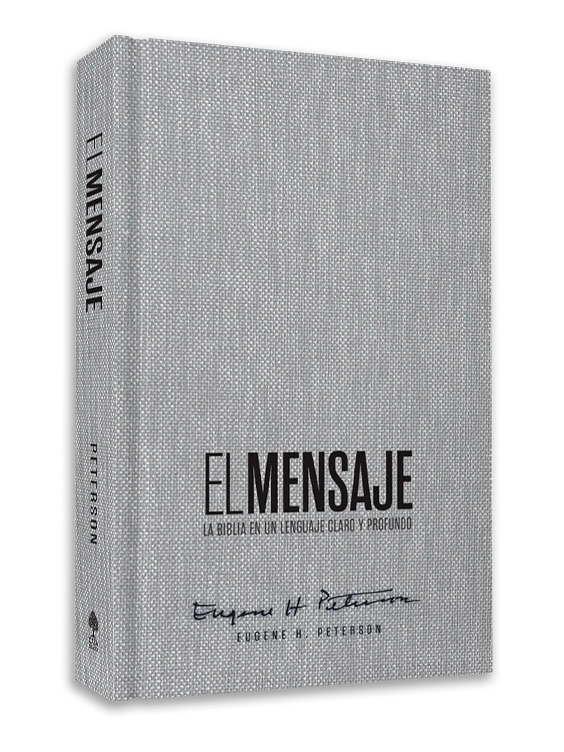 Biblia El Mensaje | Tapa dura gris tela | Lenguaje claro y profundo