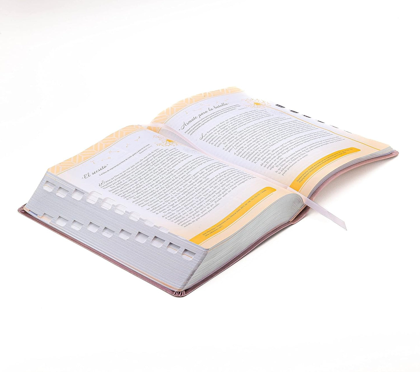 Biblia para Mujeres | RVR 1960 | Promesas Inspira | Piel especial rosa con índice | Tapa dura