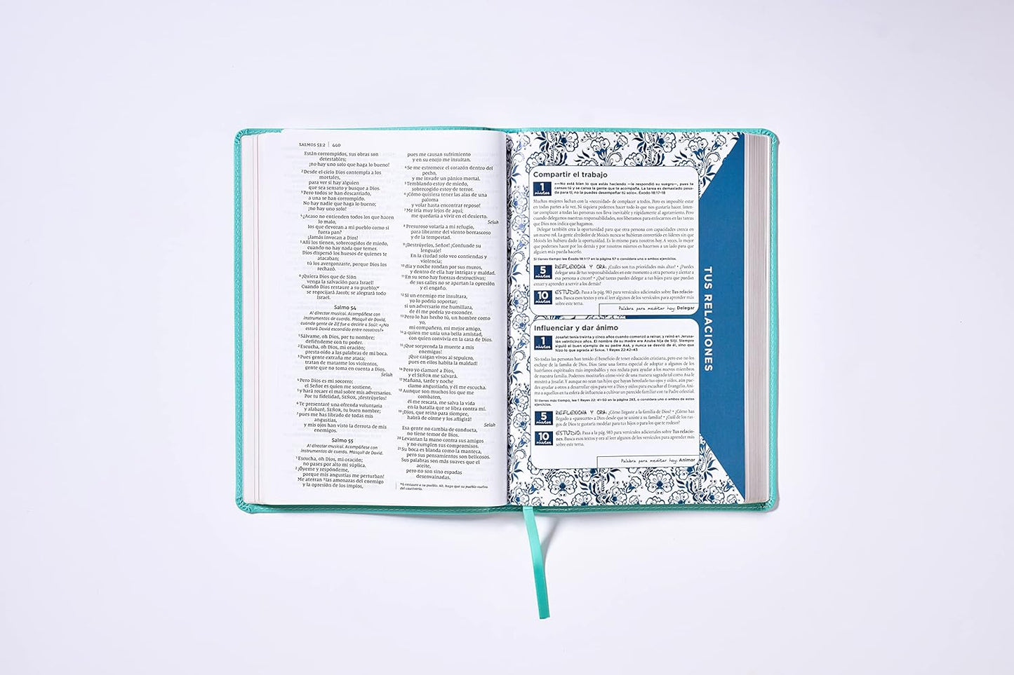 Biblia de la Mamá Ocupada | NVI | Turquesa | Palabras de Jesús en Rojo