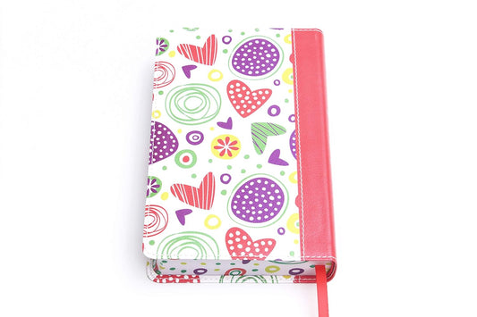 NVI Biblia Luz en mi Camino Corazones, Multicolor Símil Piel (Edición en Español)