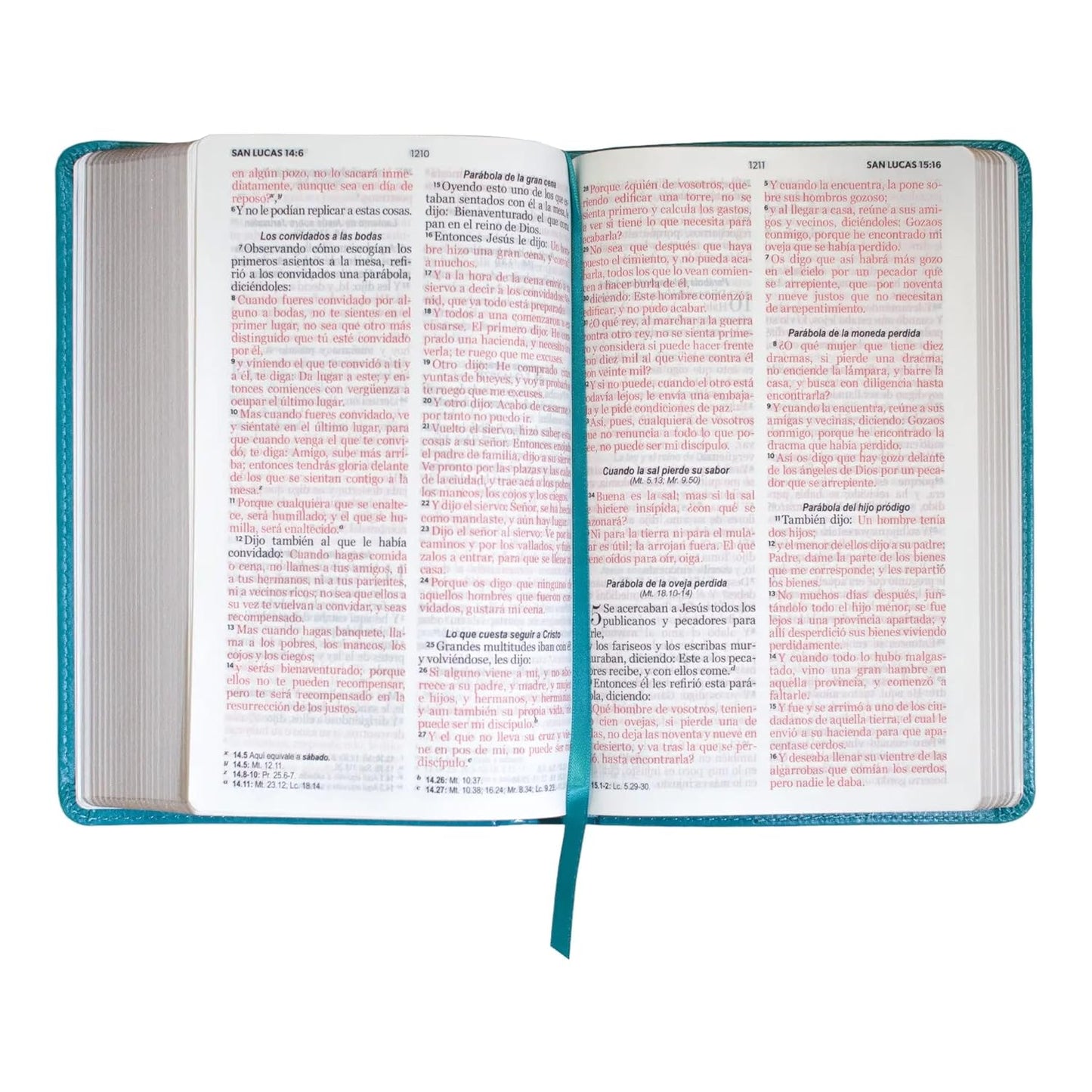 Biblia RVR 1960 | Letra Grande | Símil Piel Turquesa con Índice | Reina Valera 1960