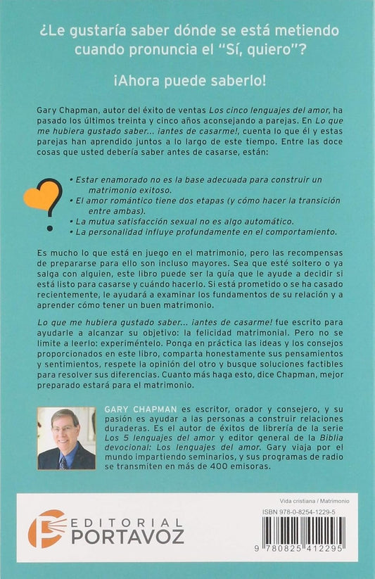 Lo que me hubiera gustado saber antes de casarme