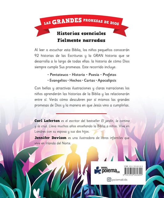 Las grandes promesas de Dios: Biblia de historias para niños