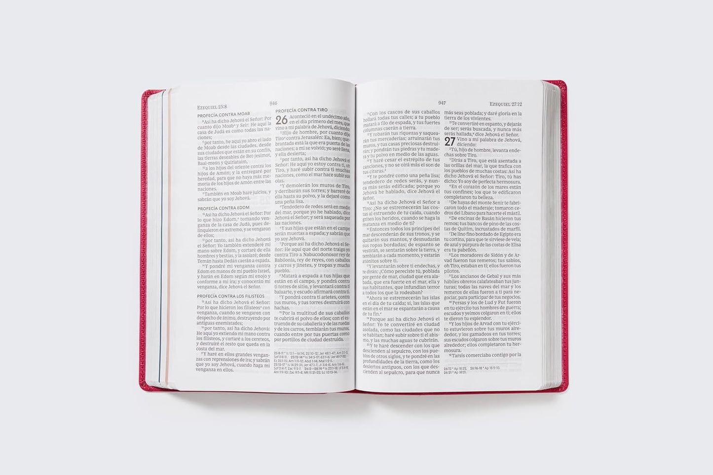 Santa Biblia | RVR60 | Mamá Ocupada | Leathersoft magenta | Palabras de Jesús en rojo | Comfort Print