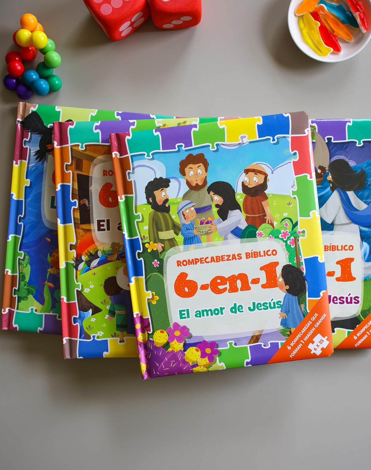Rompecabezas bíblico 6 en 1: El amor de Jesús