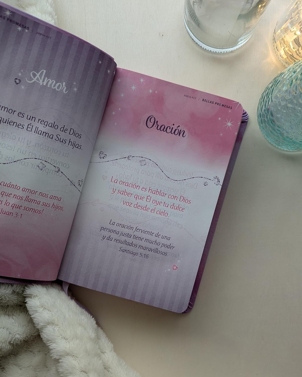 Biblia NTV | Mi bella princesa | SentiPiel violeta brillante