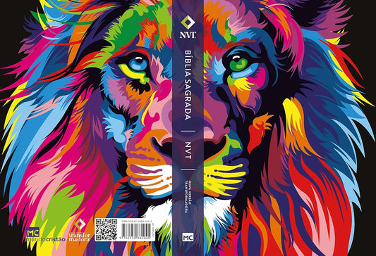 Bíblia Sagrada Lion Colors | NVT | Letra Normal | Capa Dura