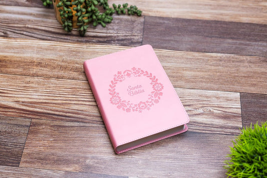 Biblia Reina Valera 1960 para Regalos y Premios | Símil Piel | Rosa | RVR1960