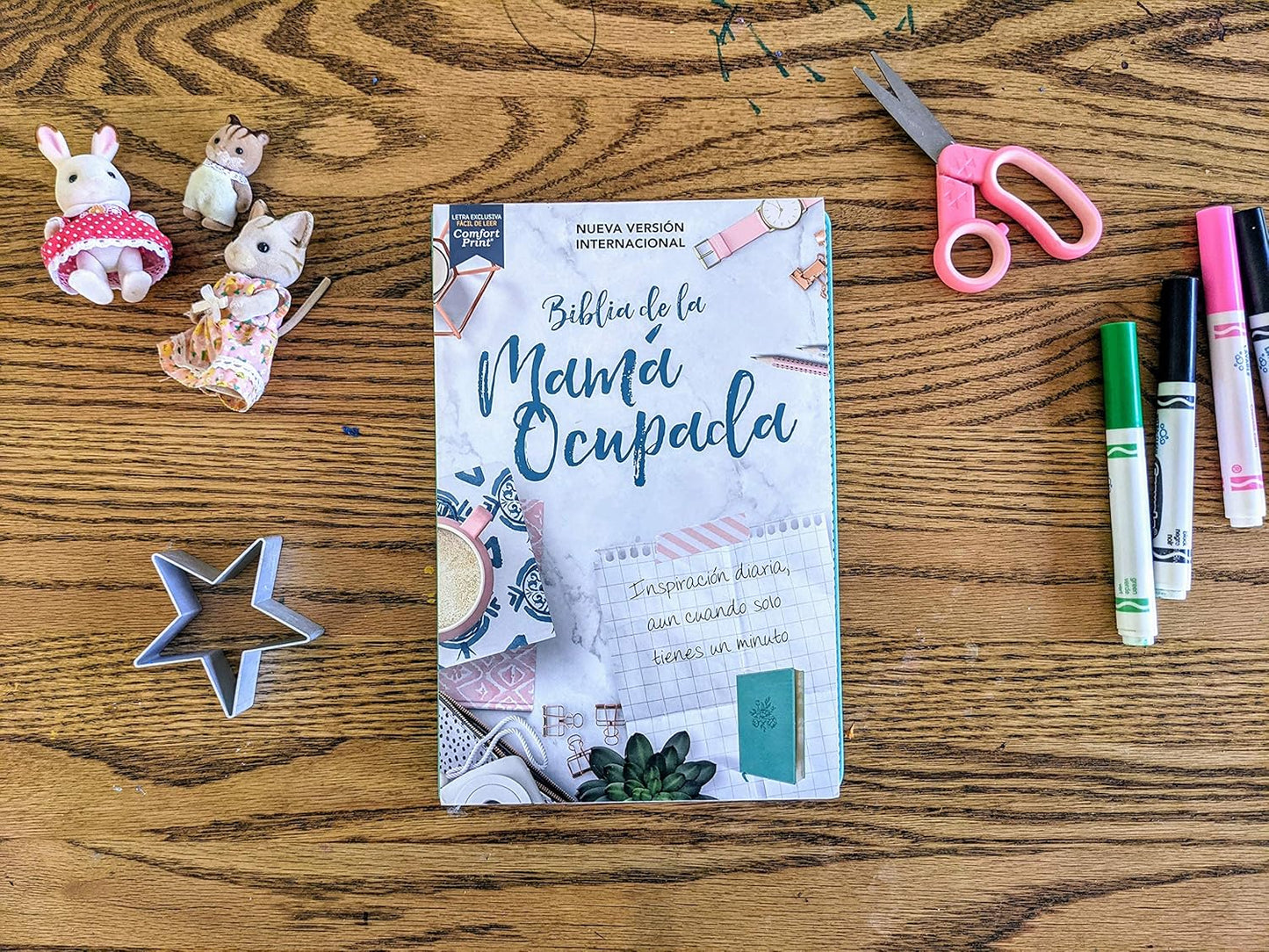 Biblia de la Mamá Ocupada | NVI | Turquesa | Palabras de Jesús en Rojo