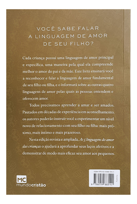 As Cinco Linguagens Do Amor Das Crianças - Gary Chapman