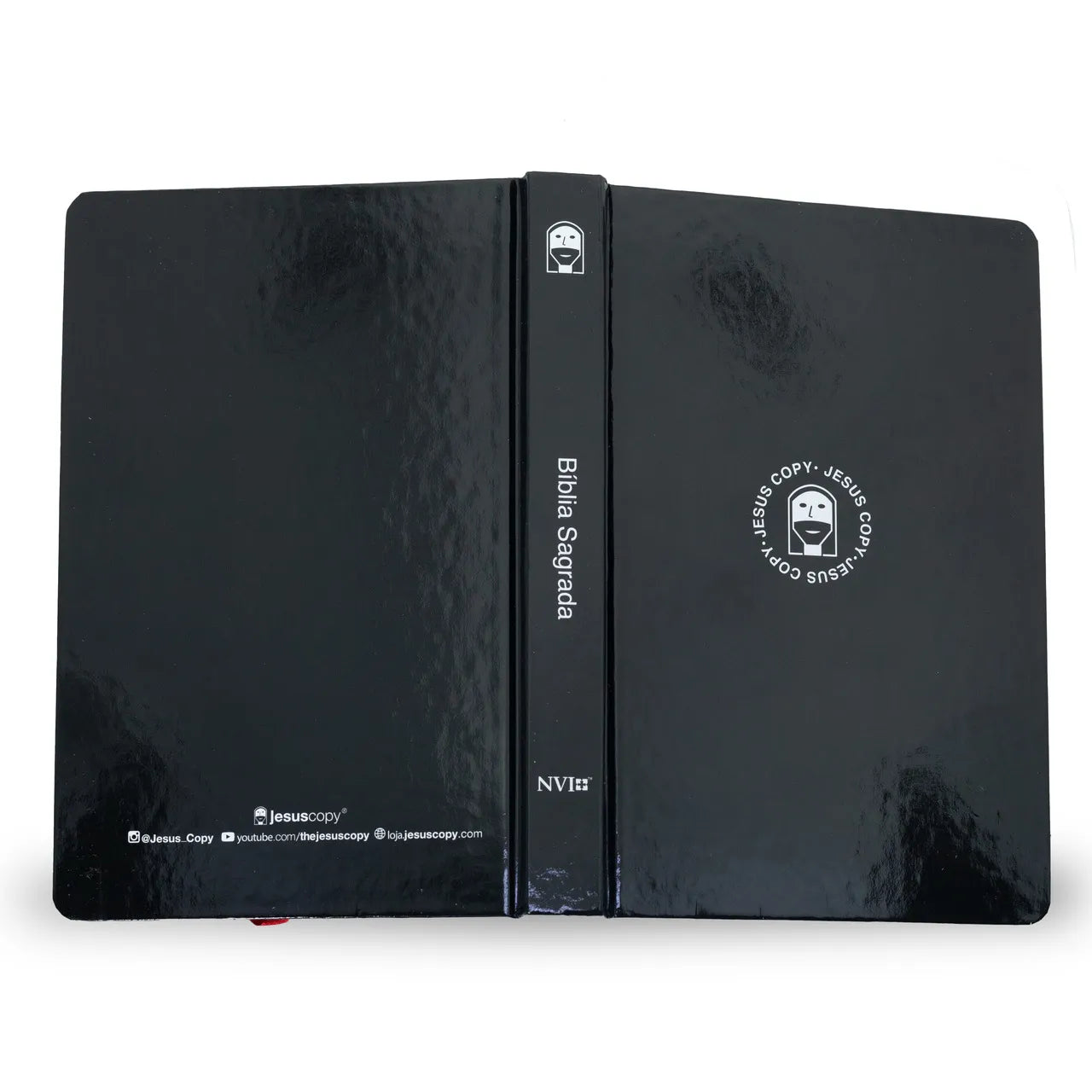 Bíblia Sticker Preta | NVI | Capa Dura | Adesivos Personalizados