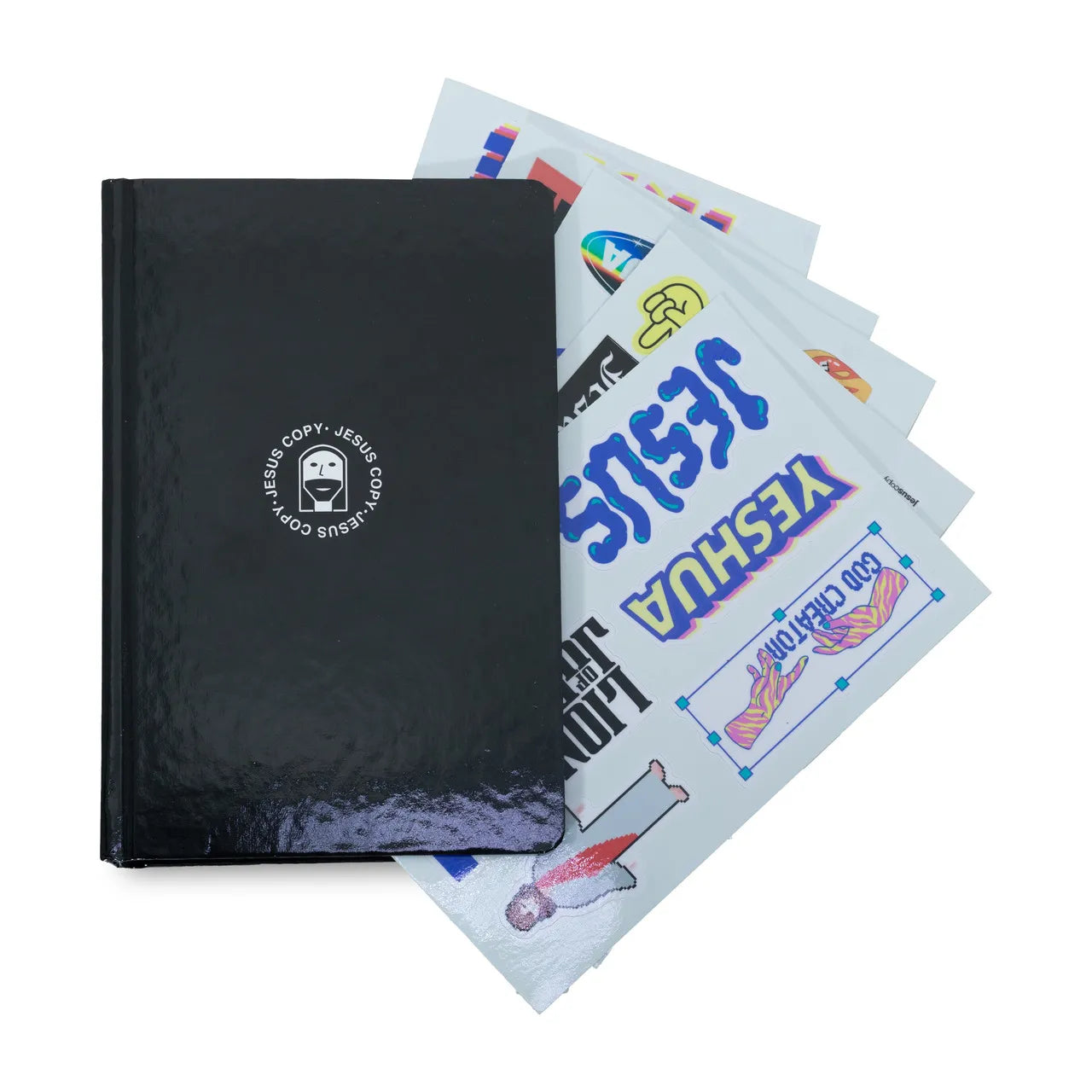 Bíblia Sticker Preta | NVI | Capa Dura | Adesivos Personalizados