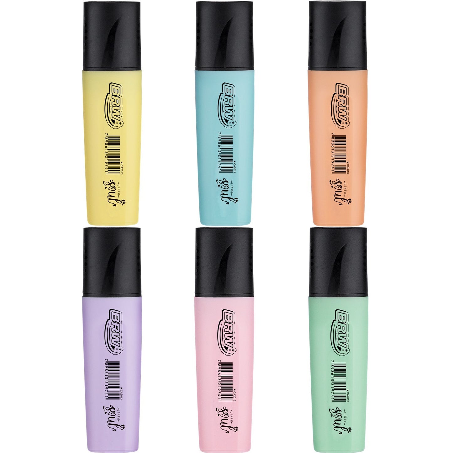Marca-Texto BRW Soul Teen Pastel